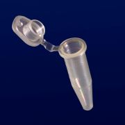 0.5ml Graduated Tube With Attached Flat Cap,Yellow Polypropylene - PK/1000