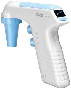 Levo Plus pipette controller. Includes AC adapter, 0.45μm replaceable hydrophobic filter, Li-ion battery. Stand, additional filters sold separately.