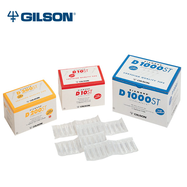 Gilson D200ST Diamond Tips, Sterile, 2200ul, SterilPack, pk/400