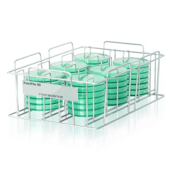 Storage racks for stacking 36 Petri dishes diameter 90 mm